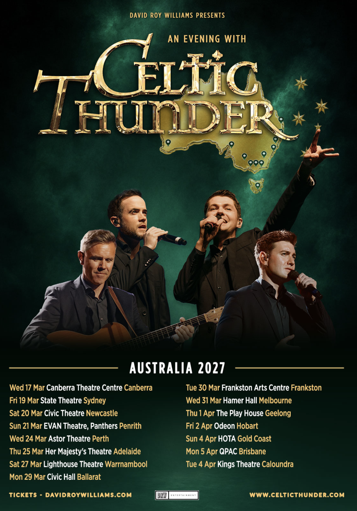 Celtic Thunder Announce 2027 Australian Tour | The Note