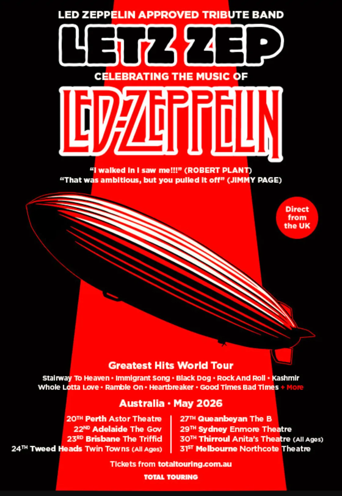 (未使用･未開封品)Letz Zep in Concert [DVD] LETZ ZEP Announce 'Celebrating The Music Of | The Note