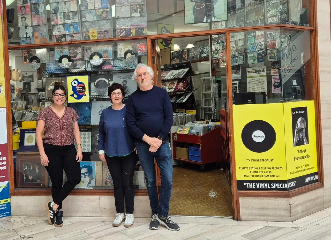 Stephanie, Carmela, John from Rerun Records & Photography. Image supplied